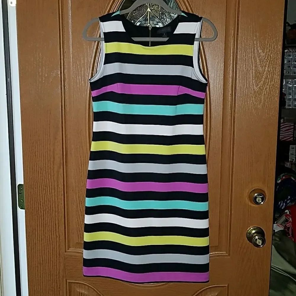 Worthington striped  super soft dress Sz S. EUC